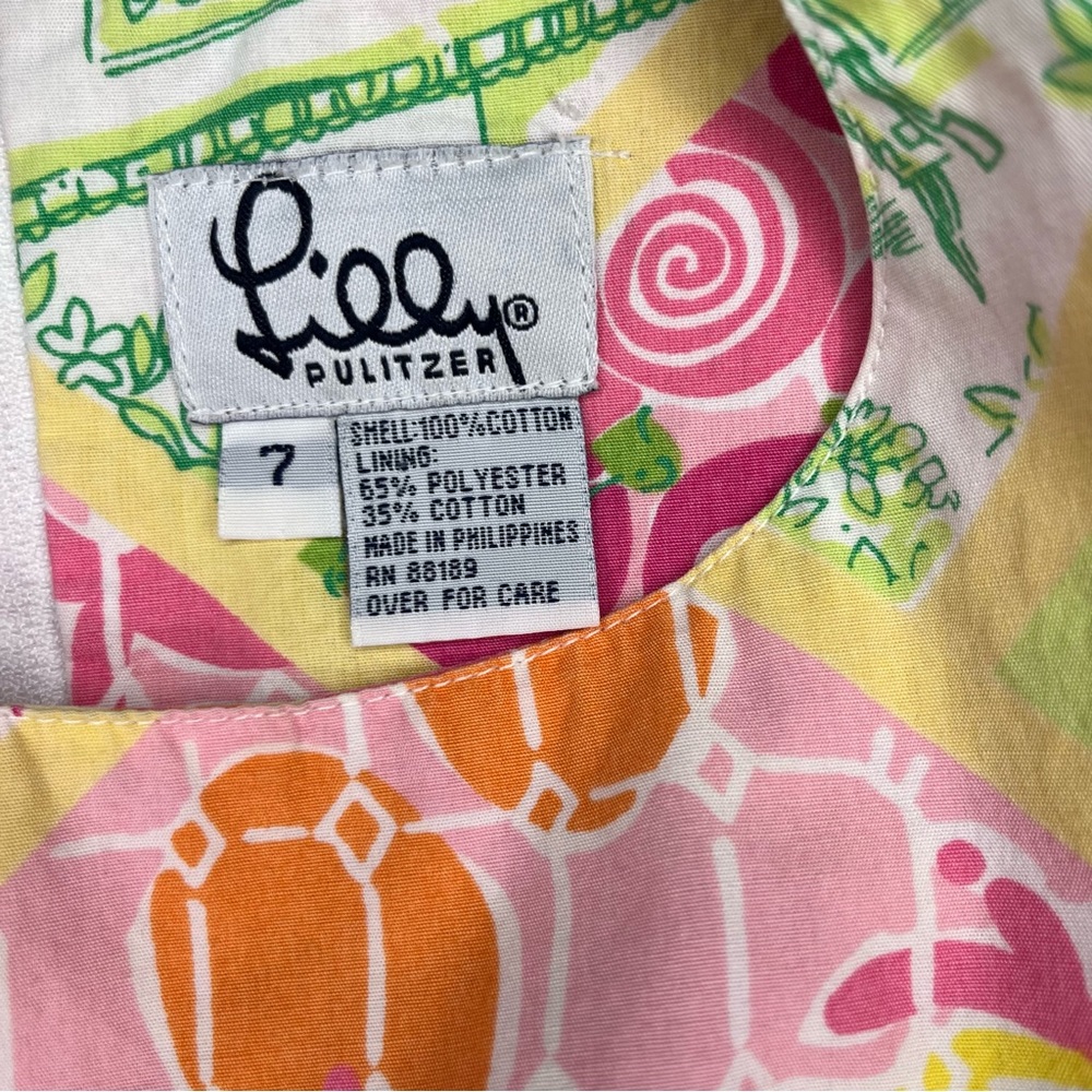 Lilly Pulitzer Multi-Color Floral Print Size 7 - Picture 2 of 6